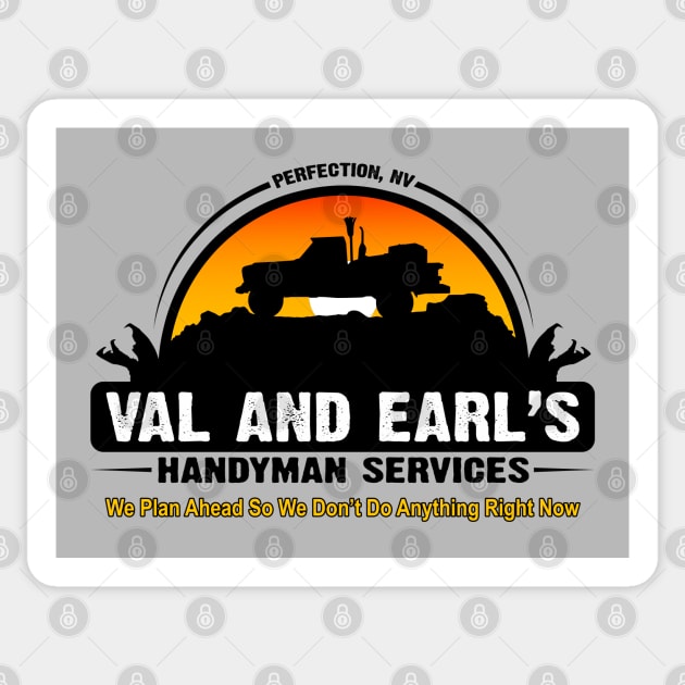 Val and Earl's Handyman Services Sticker by BoneheadGraphix